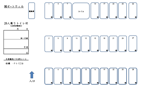 Large 28-Seater and 3 columns