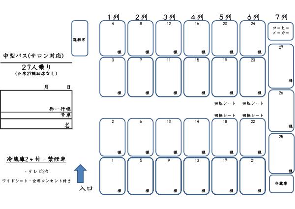 Meadium-sized 27-seater