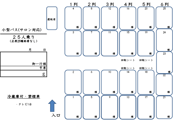 Small size 25 seater.